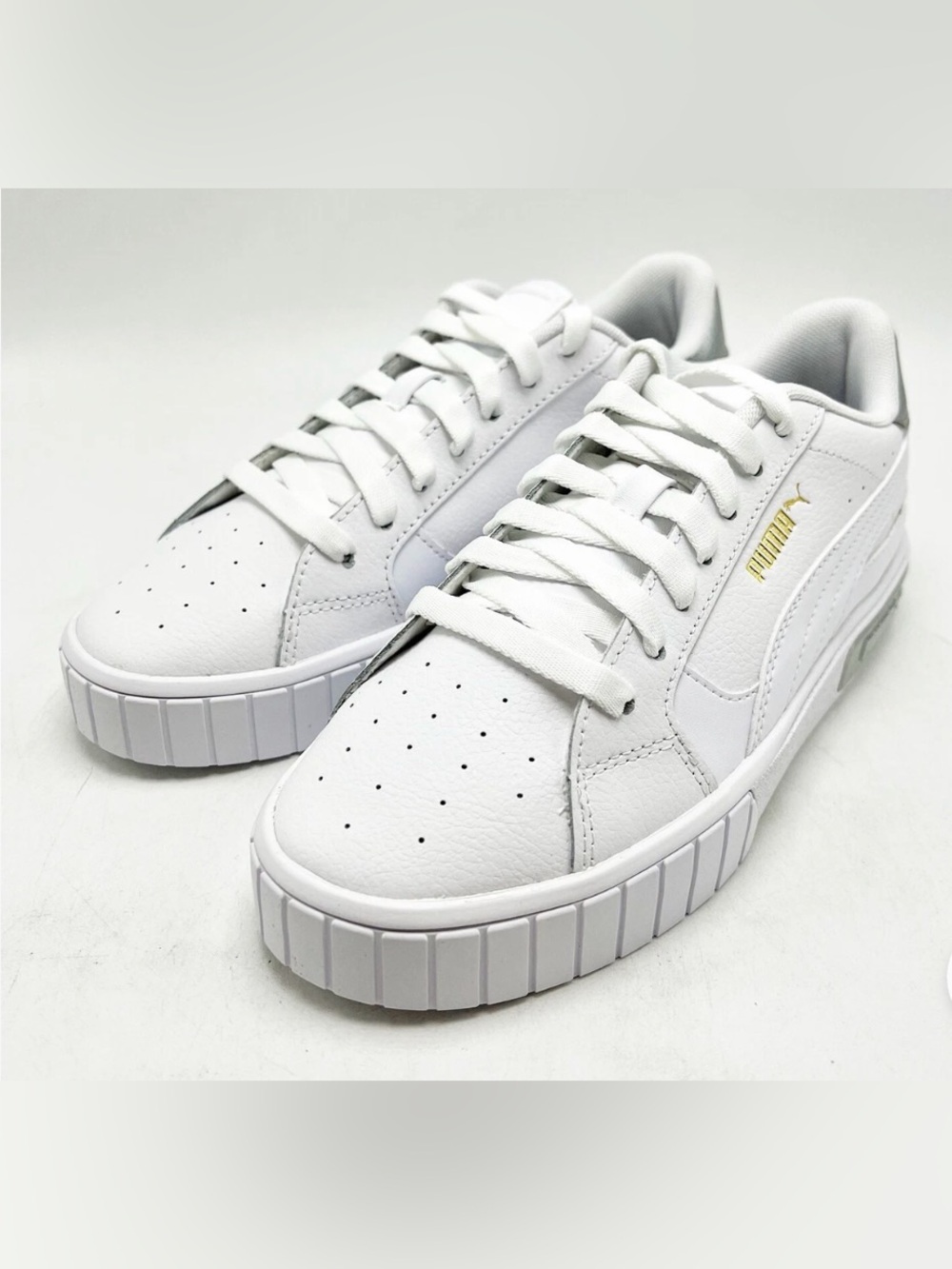 Youth PUMA Cali Star Metallic Sneaker J GS White (382803 01) size 6c